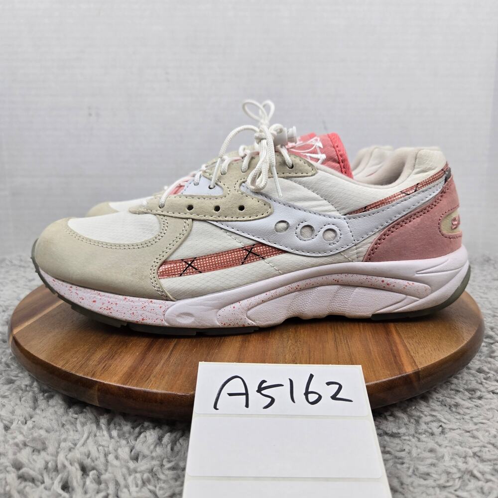 Saucony Men 10 Aya Cream Rose Pink White Casual Daily Lifestyle Sneaker S70495-2